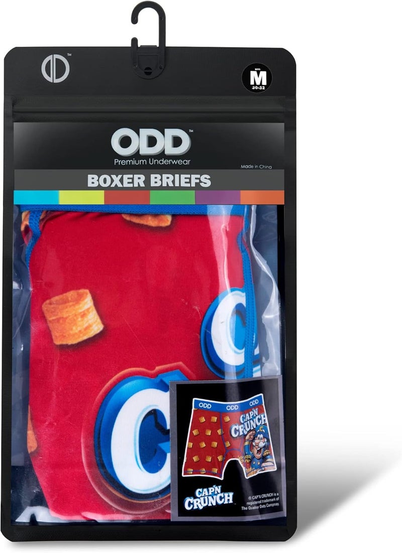 Odd Sox Cap'n Crunch Cereal Boxer Brief for Men, Fun Cool Breakfast Character Prints - Image 5